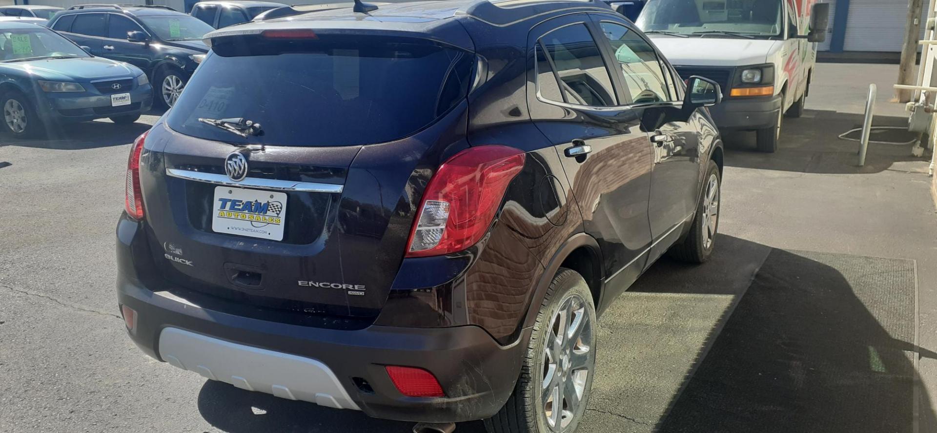 2014 Buick Encore Leather AWD (KL4CJGSB6EB) with an 1.4L L4 DOHC 16V TURBO engine, 6-Speed Automatic transmission, located at 2015 Cambell Street, Rapid City, SD, 57701, (605) 342-8326, 44.066433, -103.191772 - CARFAX AVAILABLE Hail Damage CASH ONLY - Photo#6