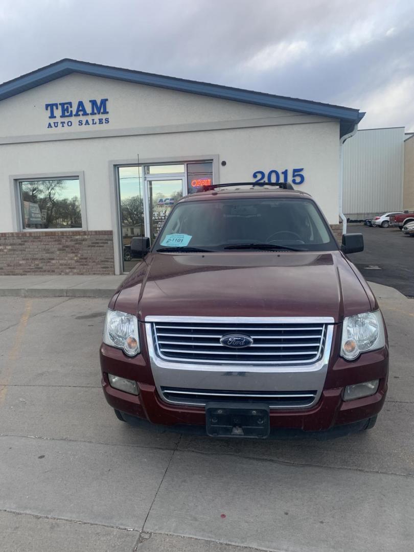 2010 RED /GRAY Ford Explorer XLT 4.0L 4WD (1FMEU7DE4AU) with an 4.0L V6 SOHC 16V engine, 5-Speed Automatic transmission, located at 2015 Cambell Street, Rapid City, SD, 57701, (605) 342-8326, 44.066433, -103.191772 - COMING SOON CARFAX AVAILABLE - Photo#1