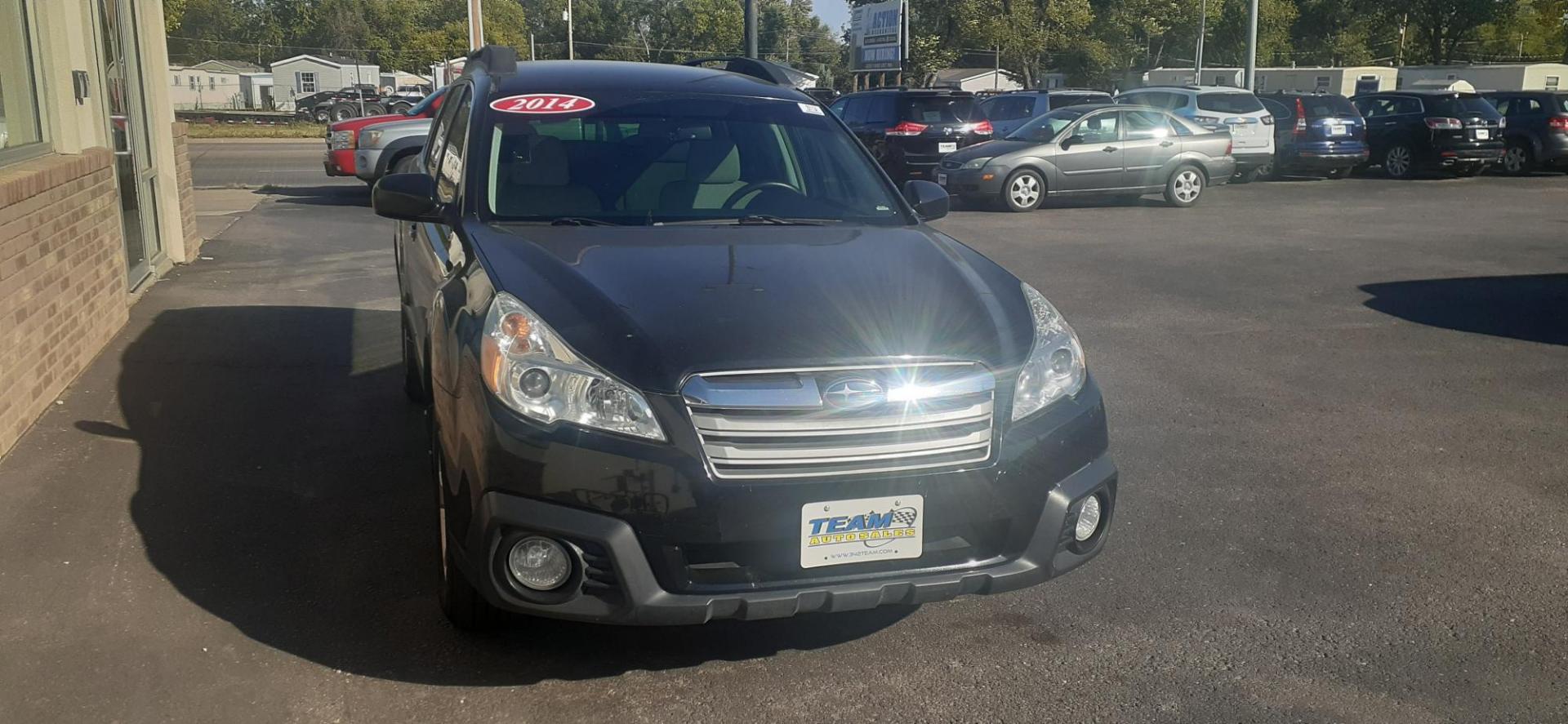 2014 Crystal Black Silica Subaru Outback 2.5i (4S4BRCAC1E3) with an 2.5L H4 DOHC 16V engine, located at 2015 Cambell Street, Rapid City, SD, 57701, (605) 342-8326, 44.066433, -103.191772 - CARFAX AVAILABLE - Photo#6