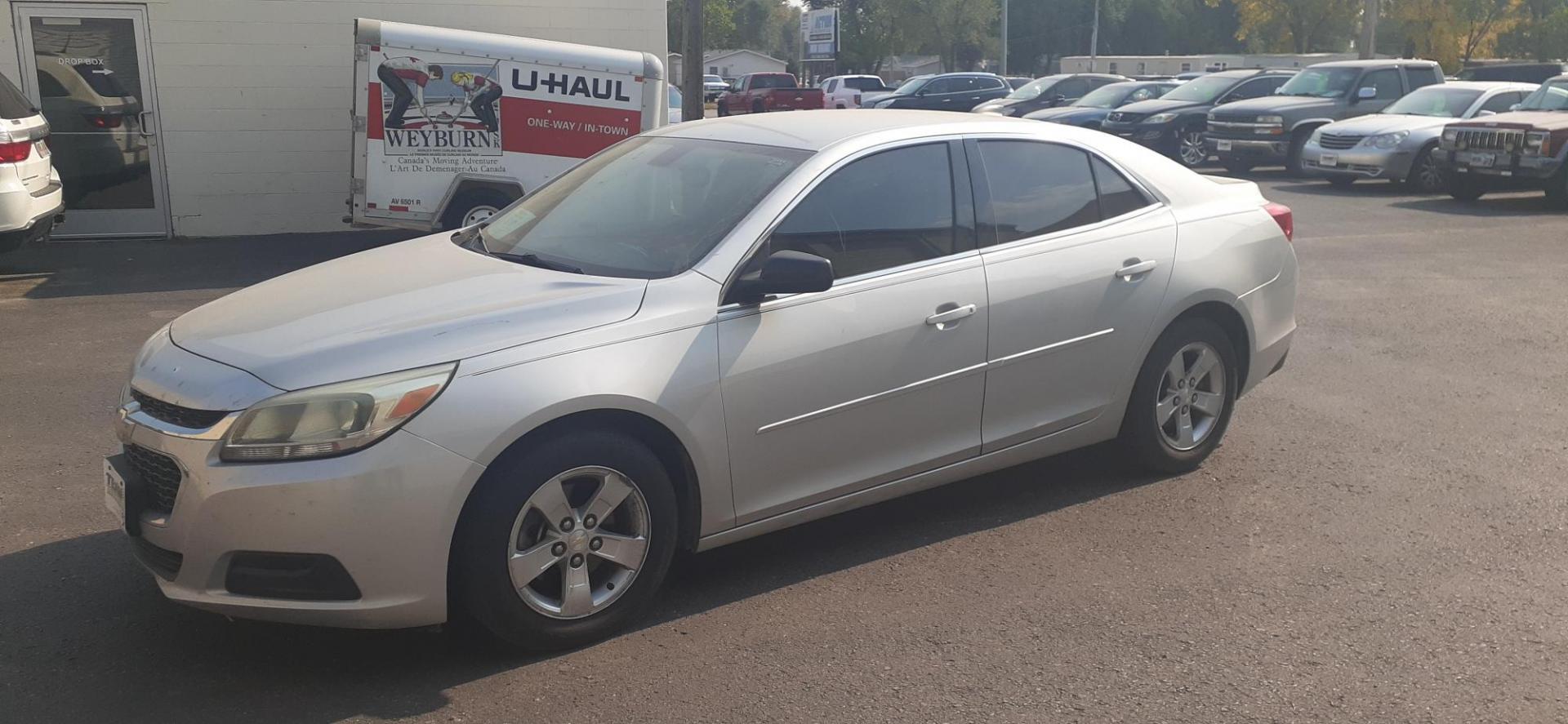 2015 Chevrolet Malibu LS (1G11B5SL9FF) with an 2.5L L4 DOHC 16V engine, 6-Speed Automatic transmission, located at 2015 Cambell Street, Rapid City, SD, 57701, (605) 342-8326, 44.066433, -103.191772 - CARFAX AVAILABLE - Photo#0