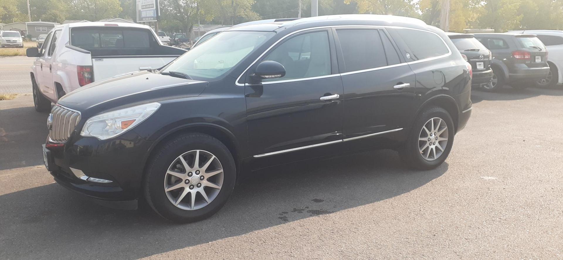 2017 Buick Enclave Leather AWD (5GAKVBKD5HJ) with an 3.6L V6 DOHC 24V engine, 6A transmission, located at 2015 Cambell Street, Rapid City, SD, 57701, (605) 342-8326, 44.066433, -103.191772 - CARFAX AVAILABLE - Photo#3