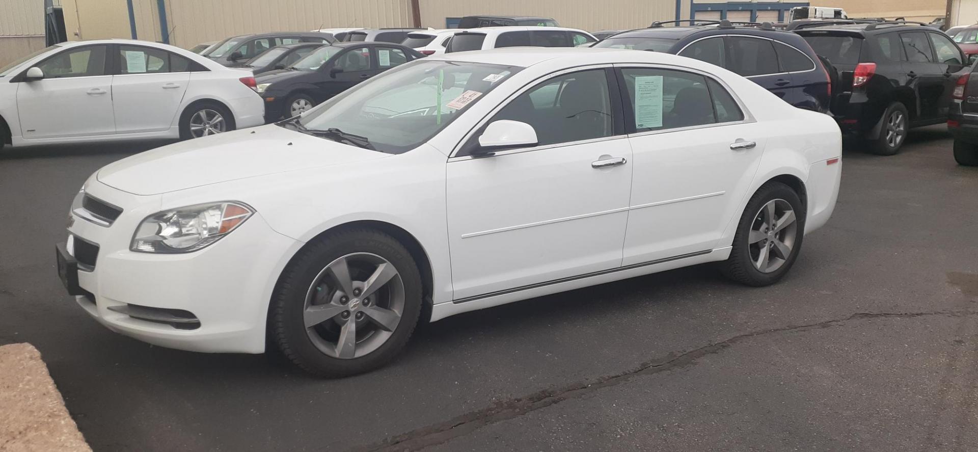 2012 Chevrolet Malibu 1LT (1G1ZC5E01CF) with an 2.4L L4 DOHC 16V engine, 6-Speed Automatic transmission, located at 2015 Cambell Street, Rapid City, SD, 57701, (605) 342-8326, 44.066433, -103.191772 - CARFAX AVAILABLE - Photo#2