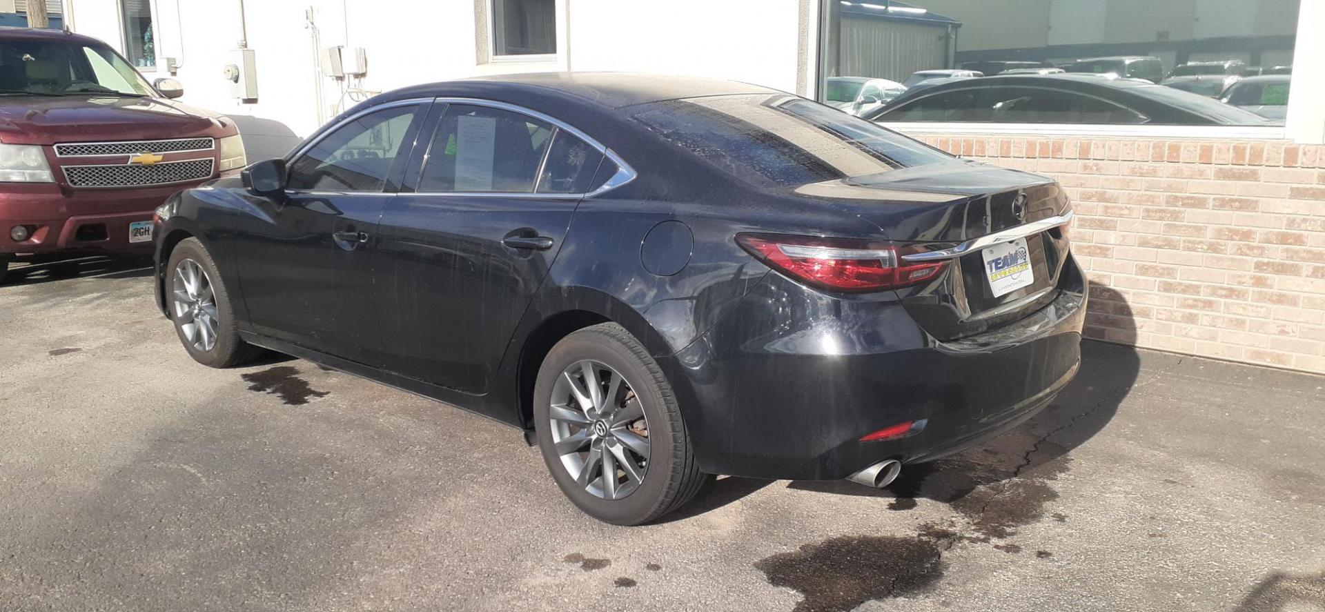 2018 Mazda MAZDA6 Sport 6A (JM1GL1UM4J1) with an 2.5L L4 DOHC 16V engine, 6A transmission, located at 2015 Cambell Street, Rapid City, SD, 57701, (605) 342-8326, 44.066433, -103.191772 - CARFAX AVAILABLE - Photo#2