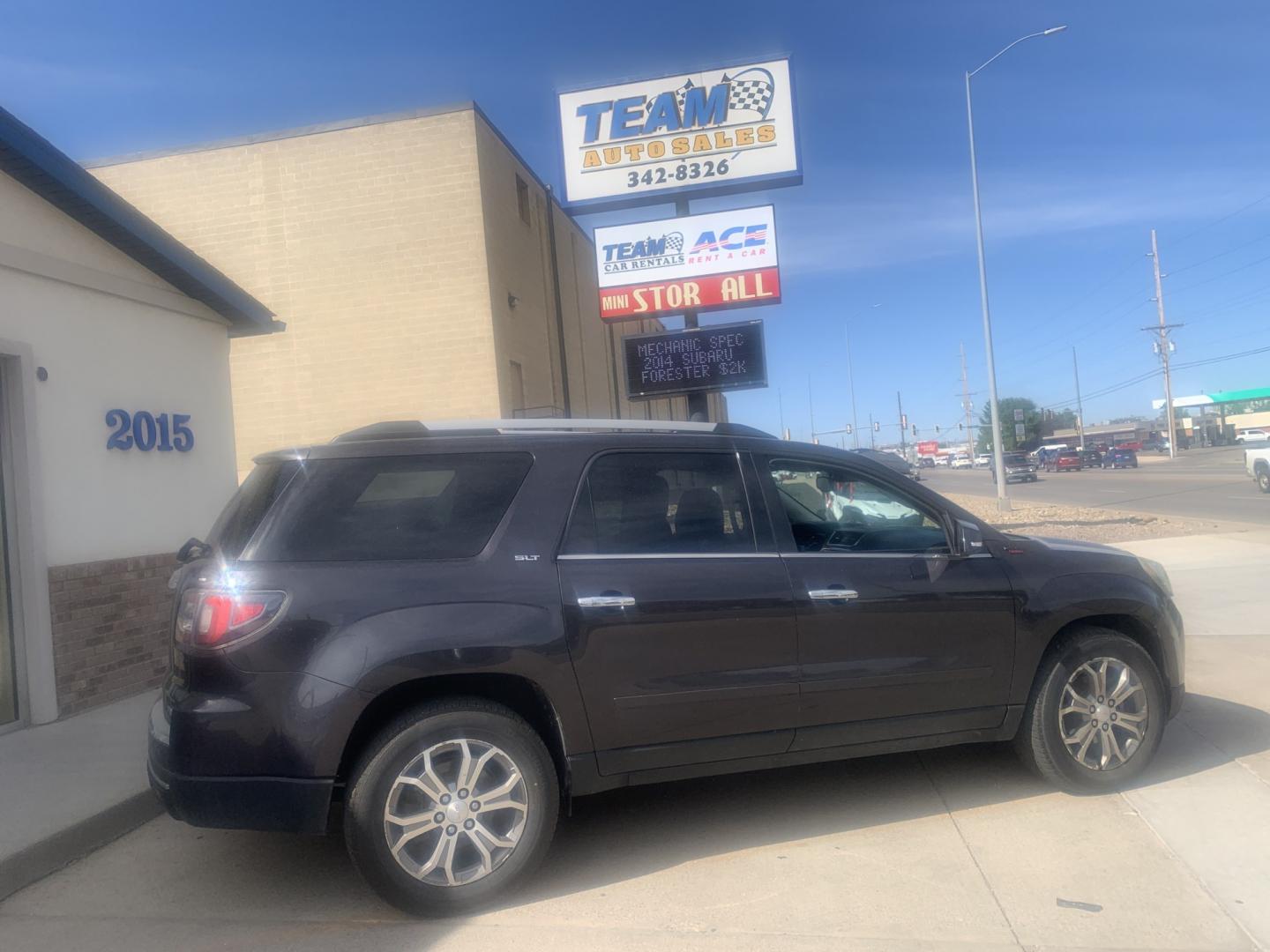2016 GMC Acadia SLT-1 AWD (1GKKVRKD8GJ) with an 3.6L V6 DOHC 24V engine, 6A transmission, located at 2015 Cambell Street, Rapid City, SD, 57701, (605) 342-8326, 44.066433, -103.191772 - CARFAX AVAILABLE JUST ARRIVED- Photo#0