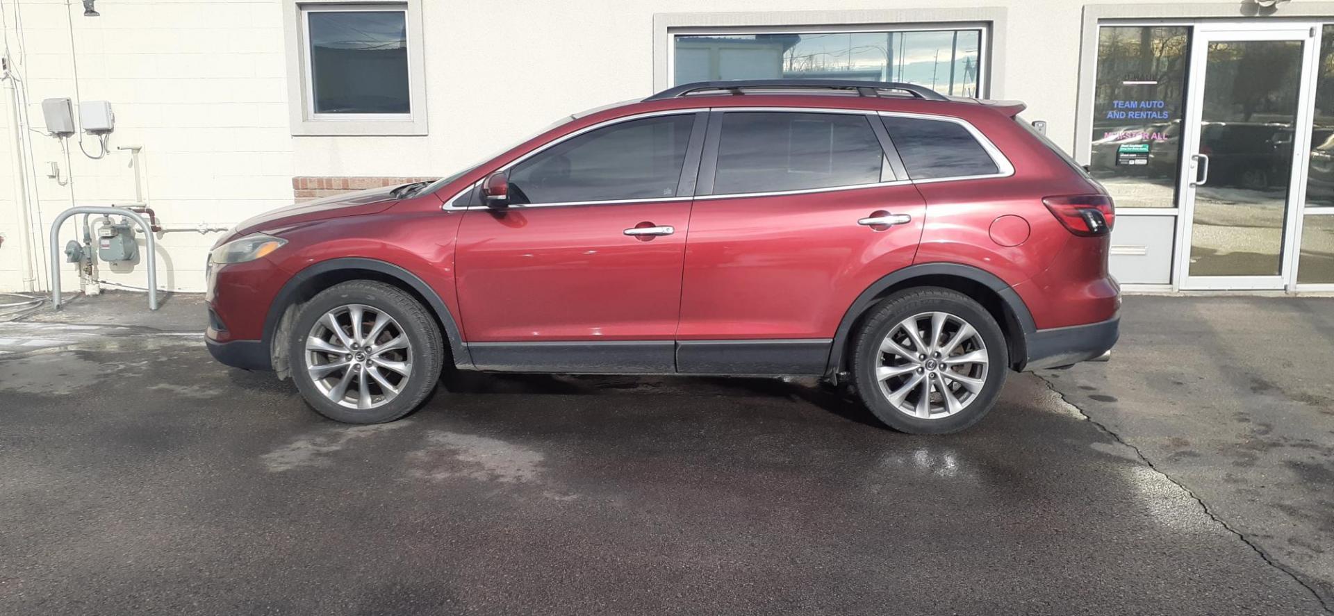 2014 Mazda CX-9 Grand Touring AWD (JM3TB3DV1E0) with an 3.7L V6 DOHC 24V engine, 6-Speed Automatic transmission, located at 2015 Cambell Street, Rapid City, SD, 57701, (605) 342-8326, 44.066433, -103.191772 - CARFAX AVAILABLE - Photo#0