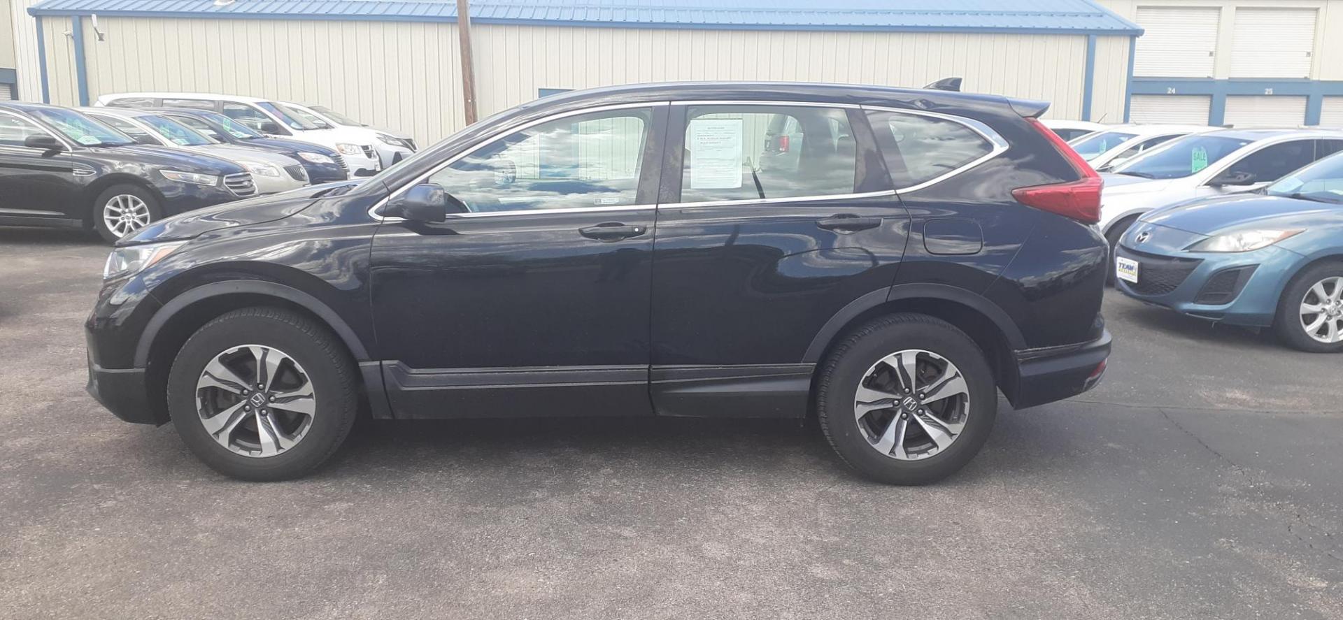 2018 Honda CR-V LX AWD (2HKRW6H36JH) with an 2.4L L4 DOHC 16V engine, CVT transmission, located at 2015 Cambell Street, Rapid City, SD, 57701, (605) 342-8326, 44.066433, -103.191772 - CARFAX AVAILABLE - Photo#0