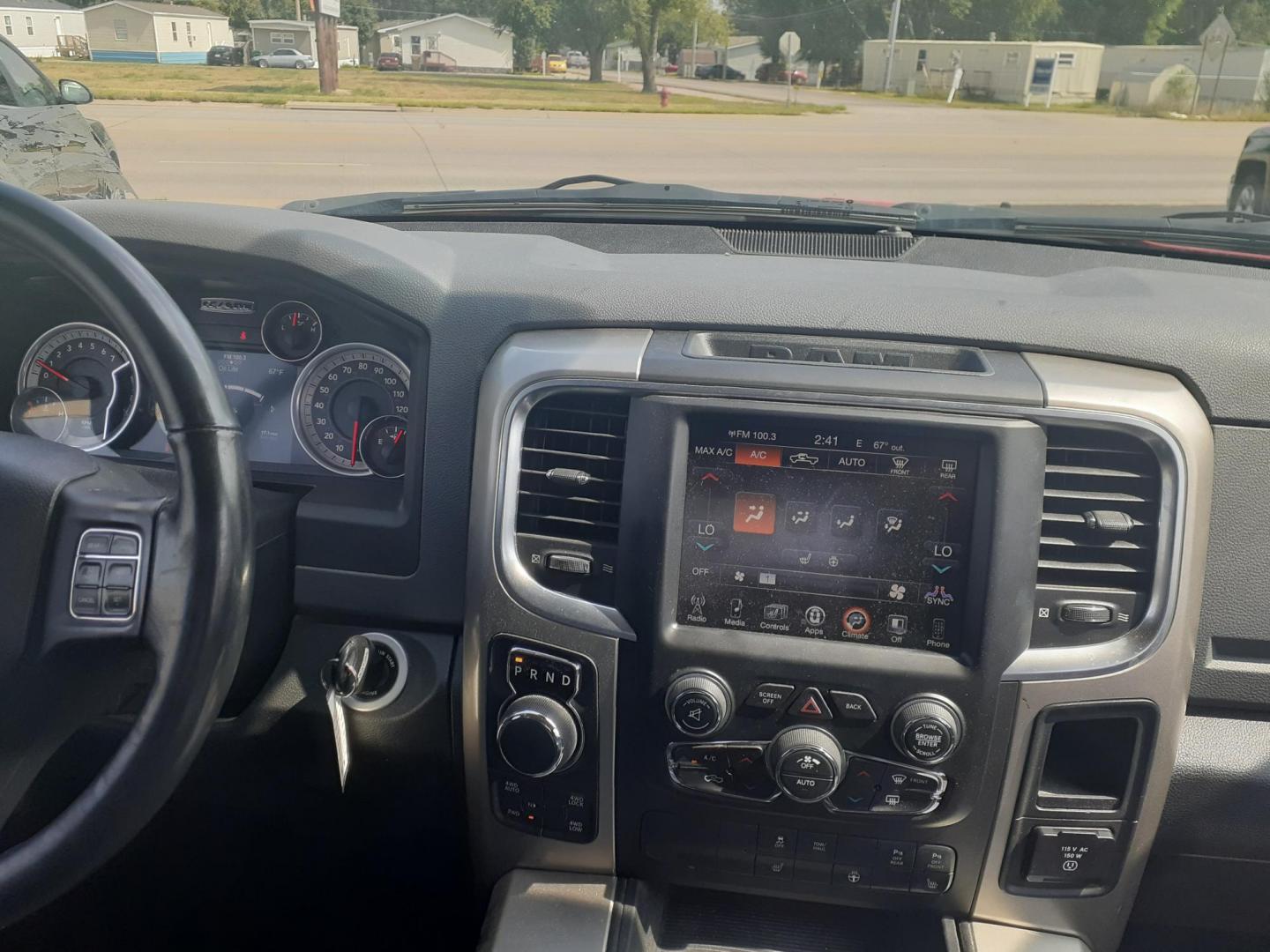 2015 RAM 1500 SLT Quad Cab 4WD (1C6RR7GG7FS) with an 3.6L V6 DOHC 24V FFV engine, 6-Speed Automatic transmission, located at 2015 Cambell Street, Rapid City, SD, 57701, (605) 342-8326, 44.066433, -103.191772 - CARFAX AVAILABLE - Photo#9