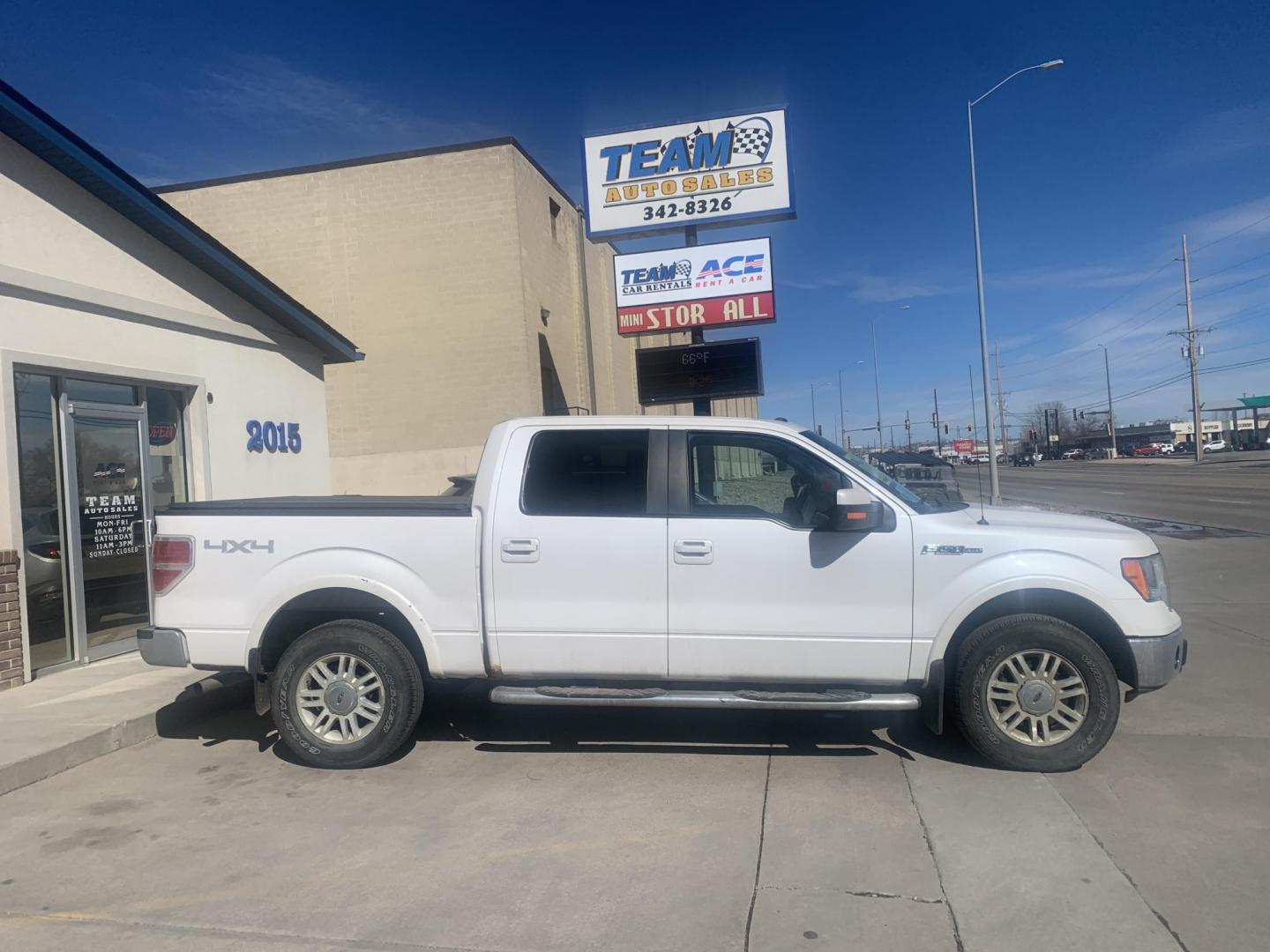 2010 Ford F-150 Lariat SuperCrew 5.5-ft. Bed 4WD (1FTFW1EV5AF) with an 5.4L V8 SOHC 24V FFV engine, 4-Speed Automatic transmission, located at 2015 Cambell Street, Rapid City, SD, 57701, (605) 342-8326, 44.066433, -103.191772 - ONE OWNER TRUCK - Photo#0