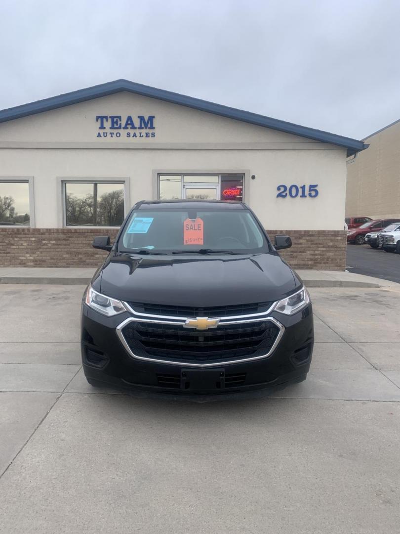 2019 black Chevrolet Traverse LS FWD (1GNERFKW1KJ) with an 3.6L V6 DOHC 24V engine, 9A transmission, located at 2015 Cambell Street, Rapid City, SD, 57701, (605) 342-8326, 44.066433, -103.191772 - Photo#1