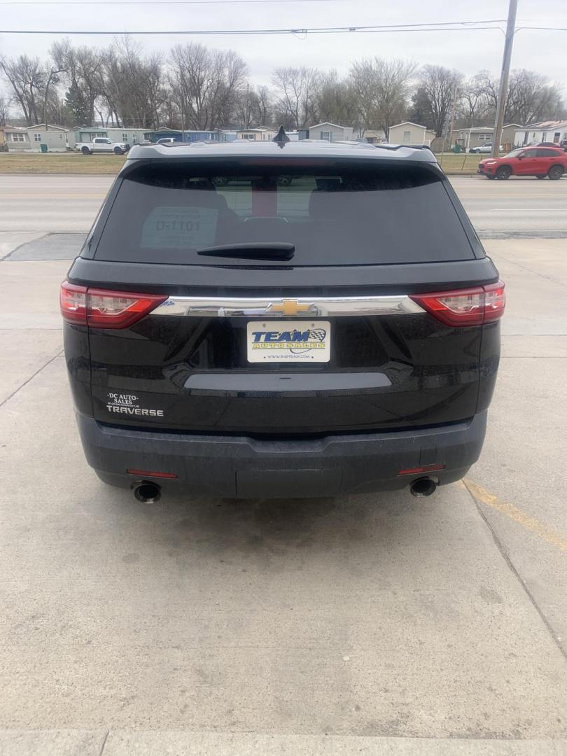 2019 black Chevrolet Traverse LS FWD (1GNERFKW1KJ) with an 3.6L V6 DOHC 24V engine, 9A transmission, located at 2015 Cambell Street, Rapid City, SD, 57701, (605) 342-8326, 44.066433, -103.191772 - Photo#3