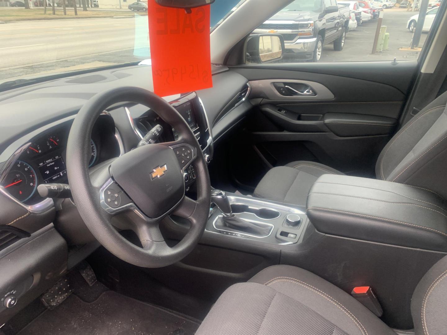 2019 black Chevrolet Traverse LS FWD (1GNERFKW1KJ) with an 3.6L V6 DOHC 24V engine, 9A transmission, located at 2015 Cambell Street, Rapid City, SD, 57701, (605) 342-8326, 44.066433, -103.191772 - Photo#4
