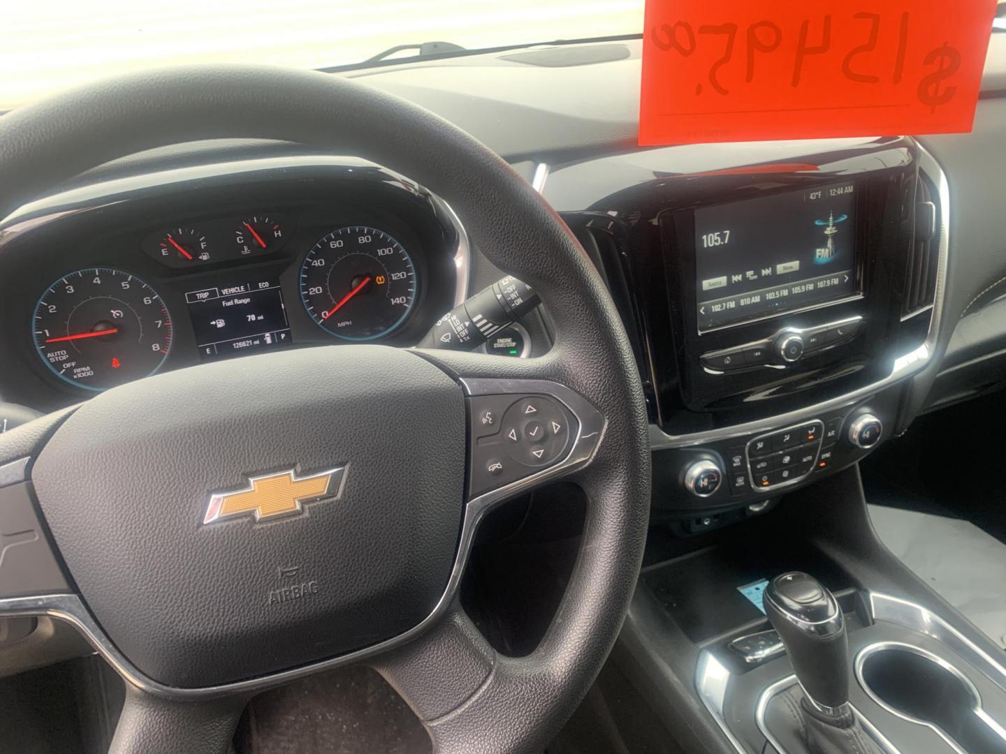 2019 black Chevrolet Traverse LS FWD (1GNERFKW1KJ) with an 3.6L V6 DOHC 24V engine, 9A transmission, located at 2015 Cambell Street, Rapid City, SD, 57701, (605) 342-8326, 44.066433, -103.191772 - Photo#5