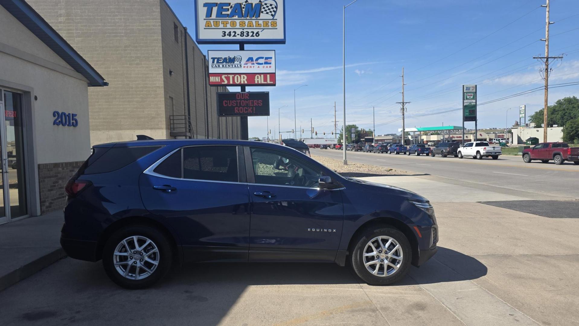 2023 Chevrolet Equinox LT AWD (3GNAXUEG9PL) with an 1.5L L4 DOHC 16V TURBO engine, 6A transmission, located at 2015 Cambell Street, Rapid City, SD, 57701, (605) 342-8326, 44.066433, -103.191772- Photo#0