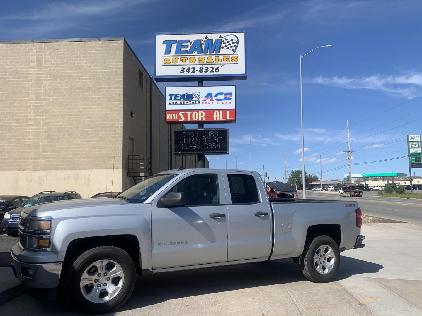 2014 Chevrolet Silverado 1500 1LT Double Cab 4WD (1GCVKREC5EZ) with an 5.3L V8 OHV 16V engine, 6-Speed Automatic transmission, located at 2015 Cambell Street, Rapid City, SD, 57701, (605) 342-8326, 44.066433, -103.191772 - ARRIVING SOON- Photo#0